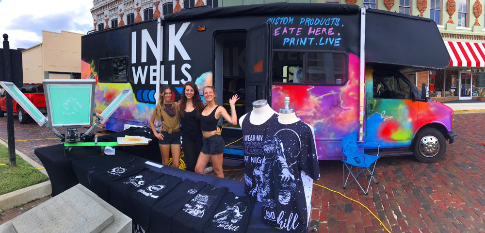 Live Print Bus and On Site Print | Ink Wells