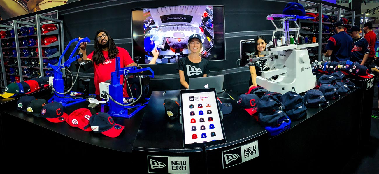 On Site Embroidery with New Era at MLB All Star